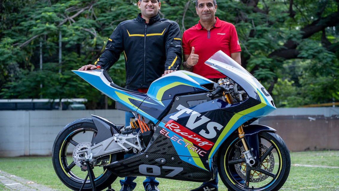A racing motorcycle from TVS Motor